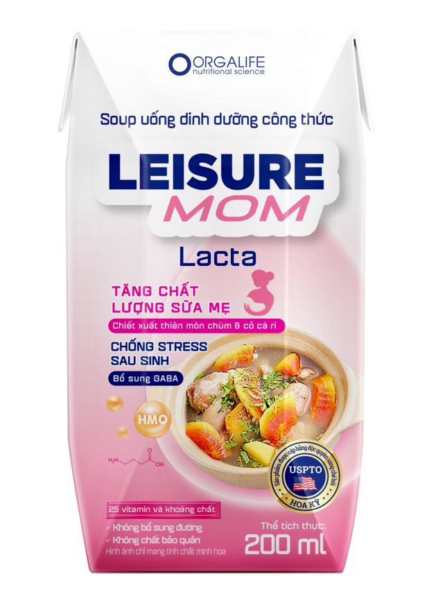 Leisure Mom Lacta 200ml - Soup uống dinh dưỡng công thức tăng chất lượng sữa mẹ