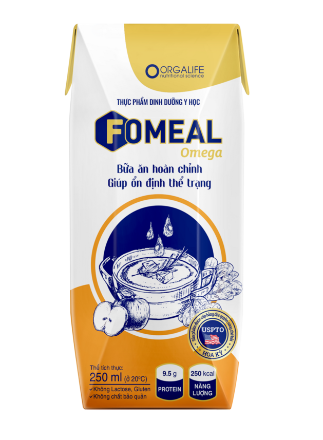 Fomeal Omega 250ml - Soup Uống Dinh Dưỡng Công Thức Giàu EPA Thay Thế Bữa Ăn