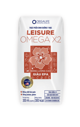 Leisure Omega X2 200ml - Soup Uống Dinh Dưỡng Công Thức Cao Năng Lượng, Giàu EPA