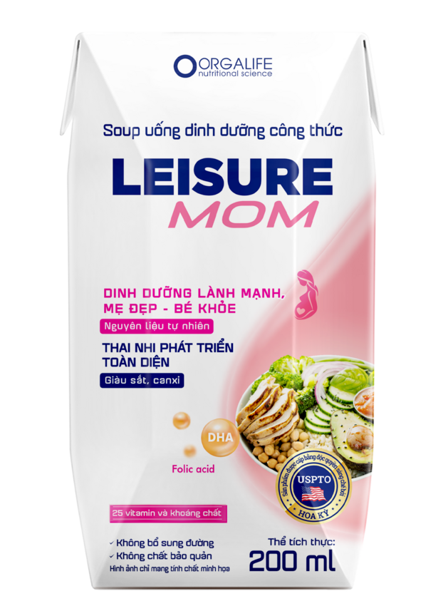 Leisure Mom 200ml - Soup Uống Dinh Dưỡng Công Thức Cho Mẹ Bầu