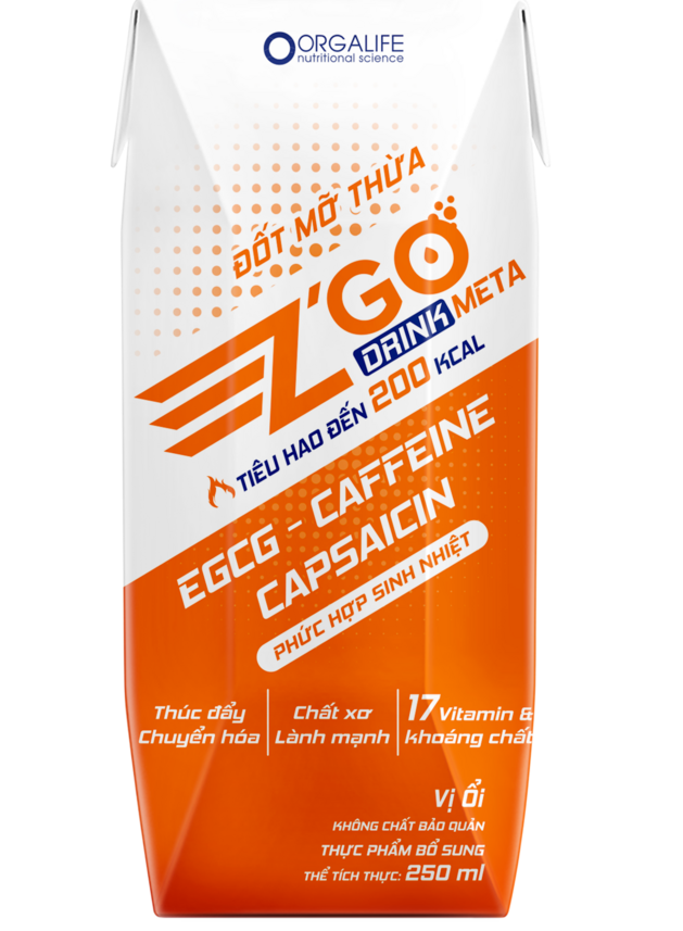 Z'go Meta Drink 200 200ml - Thức Uống Thúc Đẩy Đốt Cháy Calo, Nâng Cao Hiệu Suất Tập Luyện