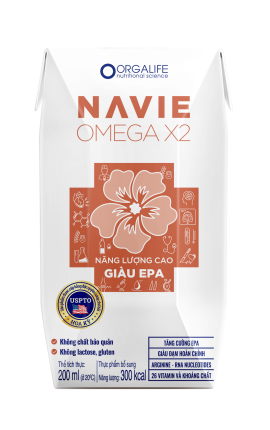 Navie Omega X2 200ml - Soup Uống Dinh Dưỡng Công Thức Cao Năng Lượng, Giàu EPA