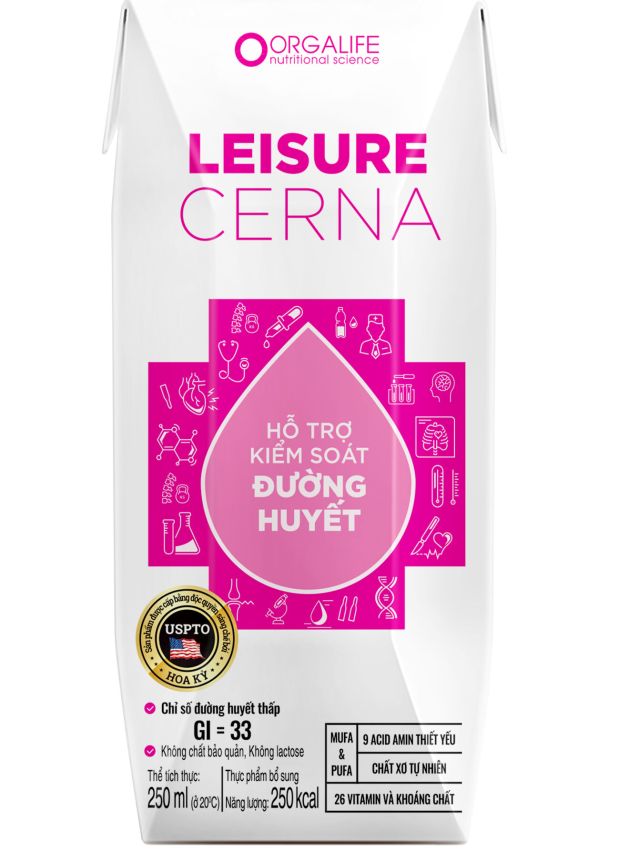 Leisure Cerna 250ml - Soup Uống Dinh Dưỡng Công Thức Kiểm Soát Đường Huyết