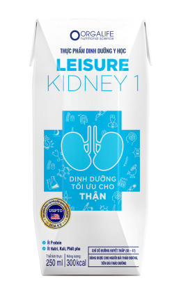Leisure Kidney 1 250ml - Soup Uống Dinh Dưỡng Công Thức Tối Ưu Cho Thận Cần Giảm Protein