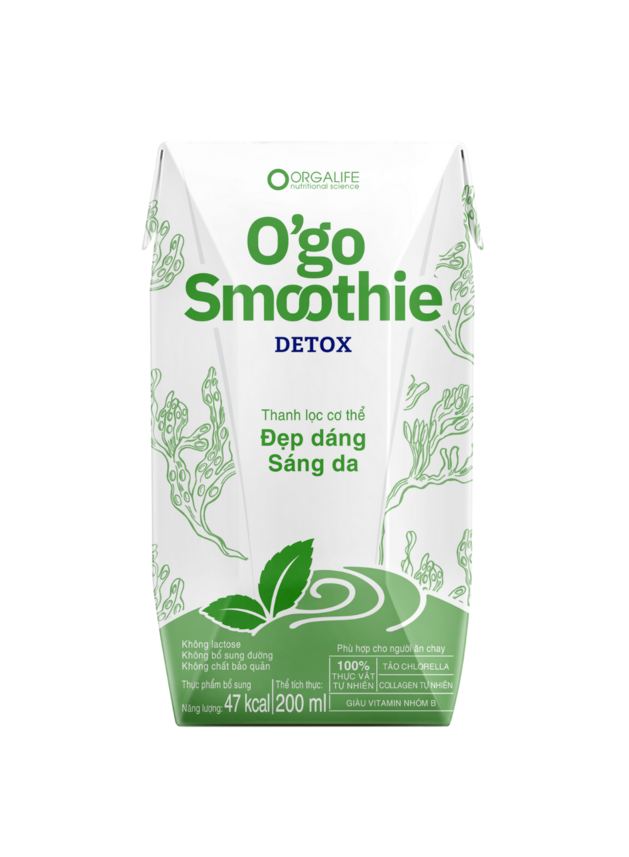O'go Smoothie Detox 200ml - Sinh Tố Siêu Tiện Lợi Thanh Lọc Cơ Thể 