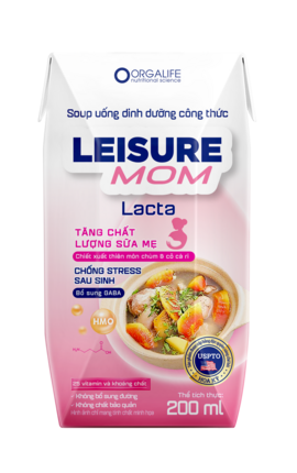 Leisure Mom Lacta 200ml - Soup uống dinh dưỡng công thức tăng chất lượng sữa mẹ
