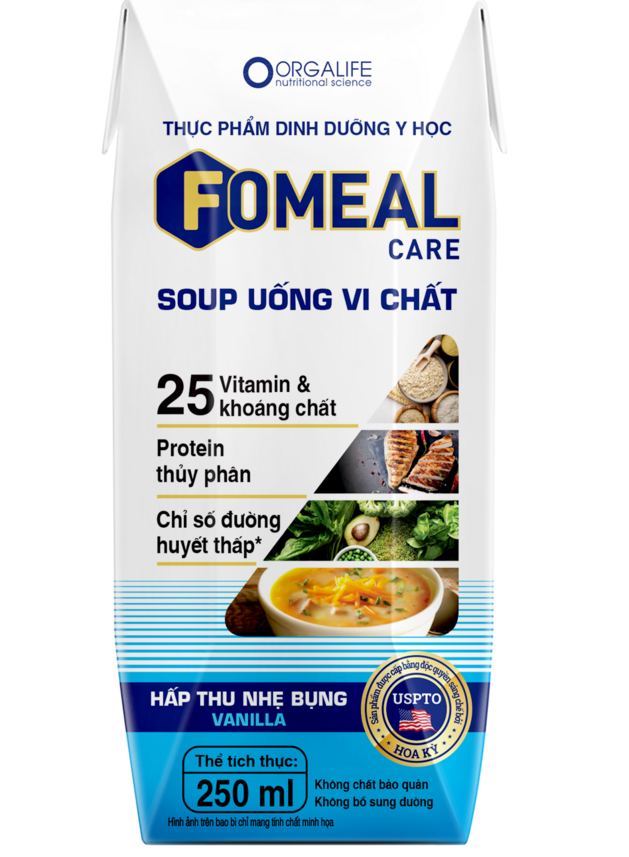 Fomeal Care 250ml - Soup Uống Vi Chất Dễ Hấp Thu, Bồi Bổ Cơ Thể (Vanilla)