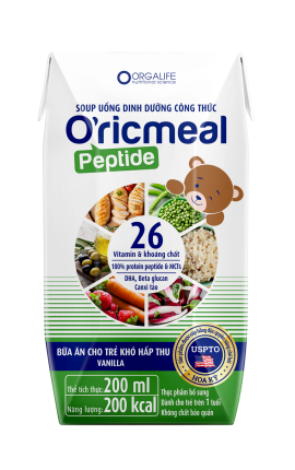 O'ricmeal Peptide 200ml - Soup Uống Dinh Dưỡng Công Thức Cho Trẻ Kém Hấp Thu