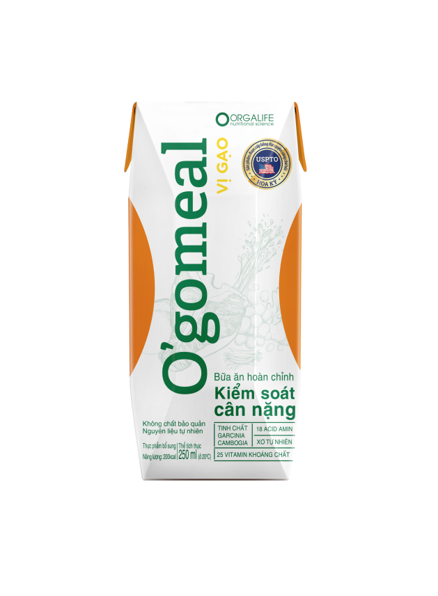 O'gomeal Vị Gạo 250ml - Soup Uống Dinh Dưỡng Công Thức Kiểm Soát Cân Nặng 